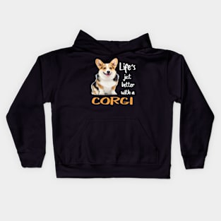 Life'S Just Better With a Corgi (211) Kids Hoodie
